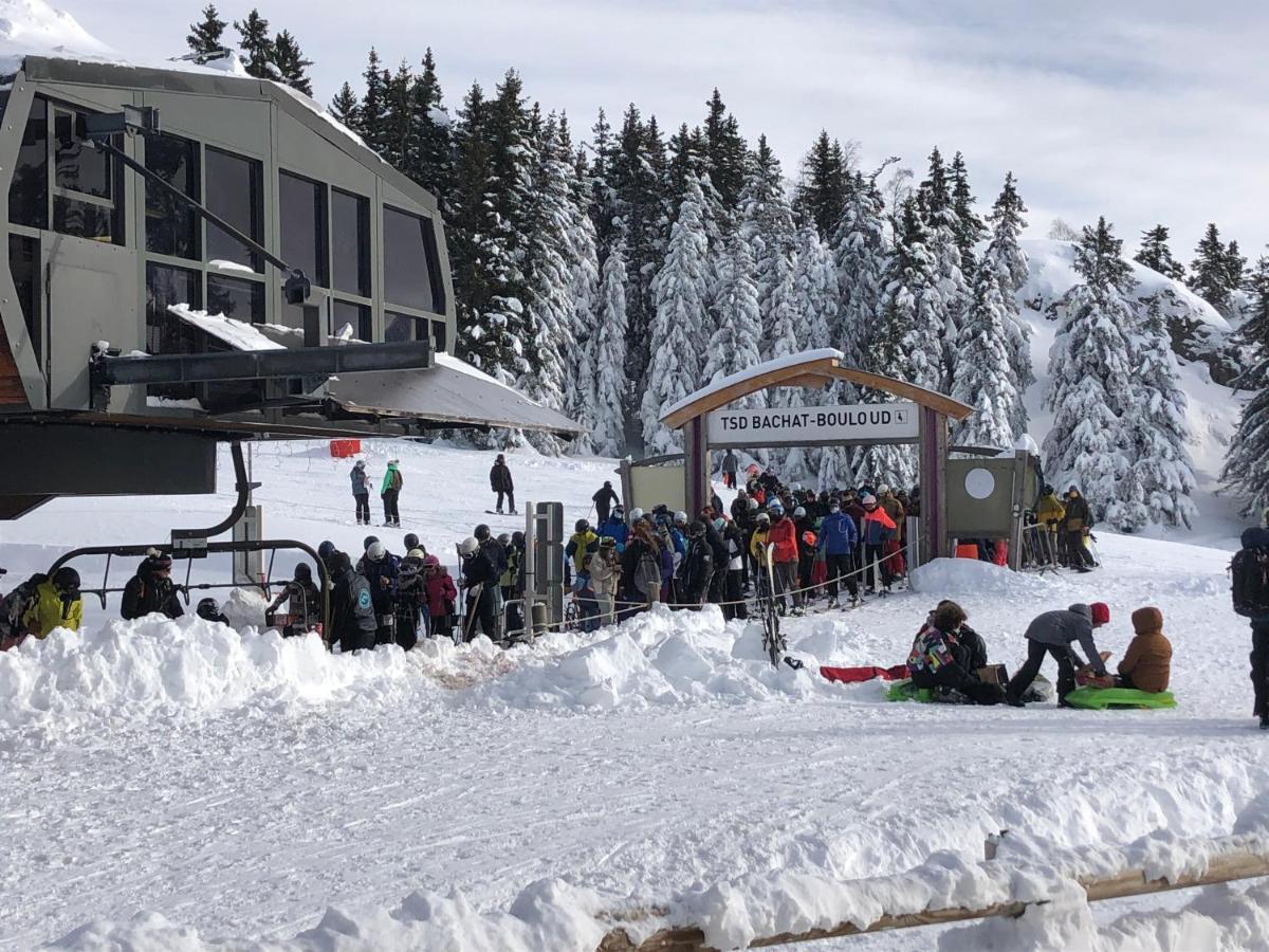 Charmant Studio Cabine Cocoon A 100 M Des Pistes シャンルッス エクステリア 写真