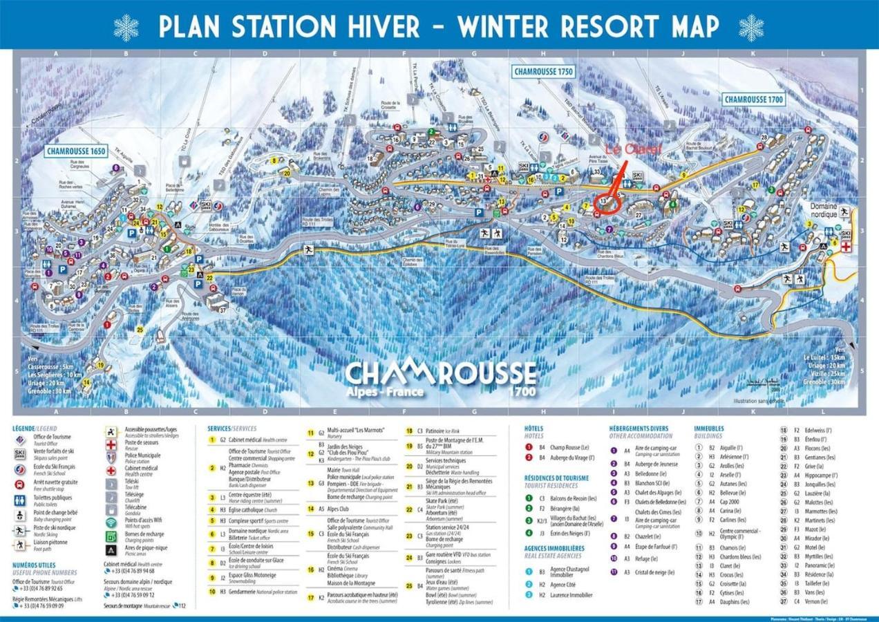Charmant Studio Cabine Cocoon A 100 M Des Pistes シャンルッス エクステリア 写真